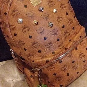MCM Studded Backpack